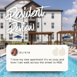 a resident review over a pool