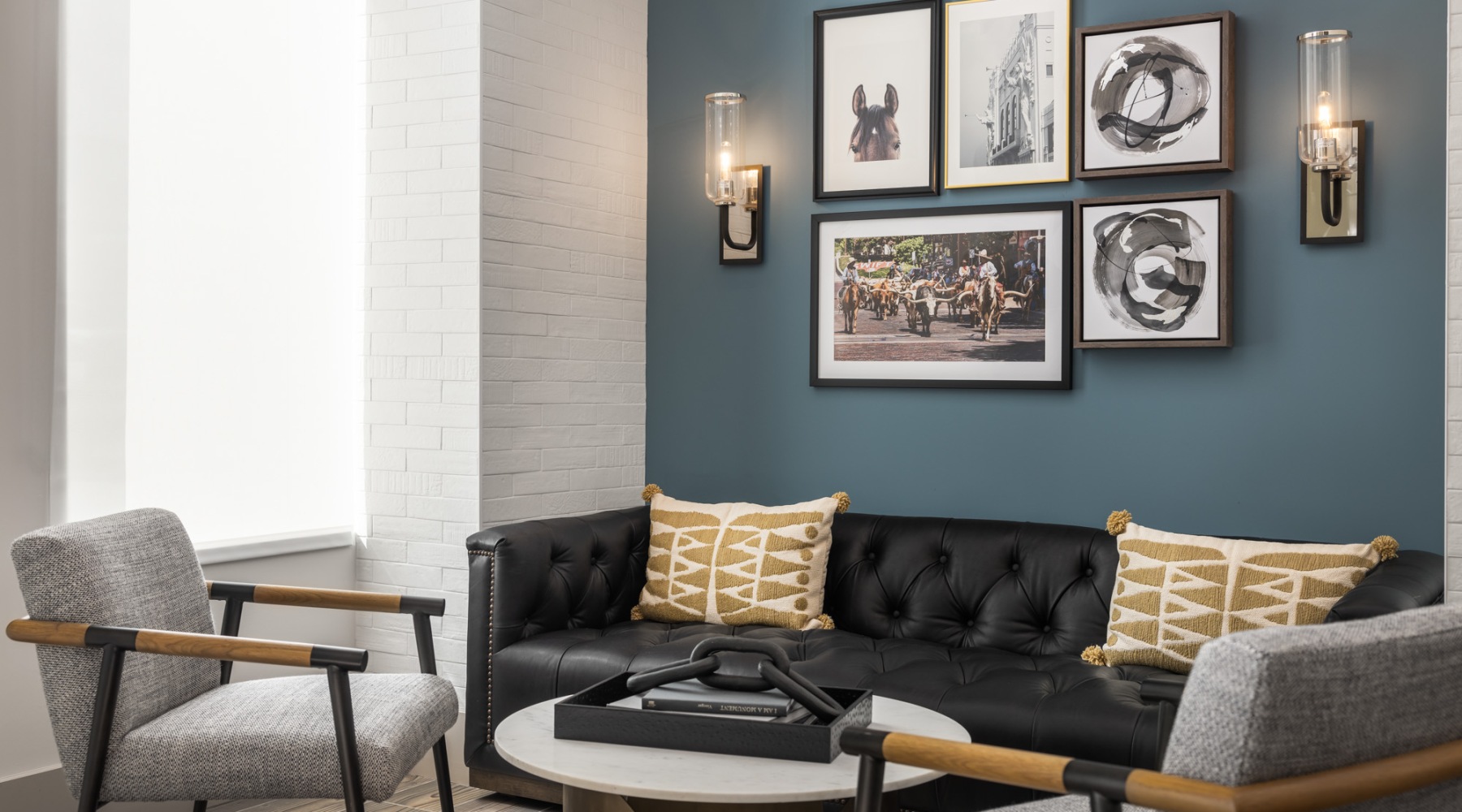 a resident lounge with natural lighting